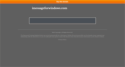 Desktop Screenshot of imessageforwindows.com